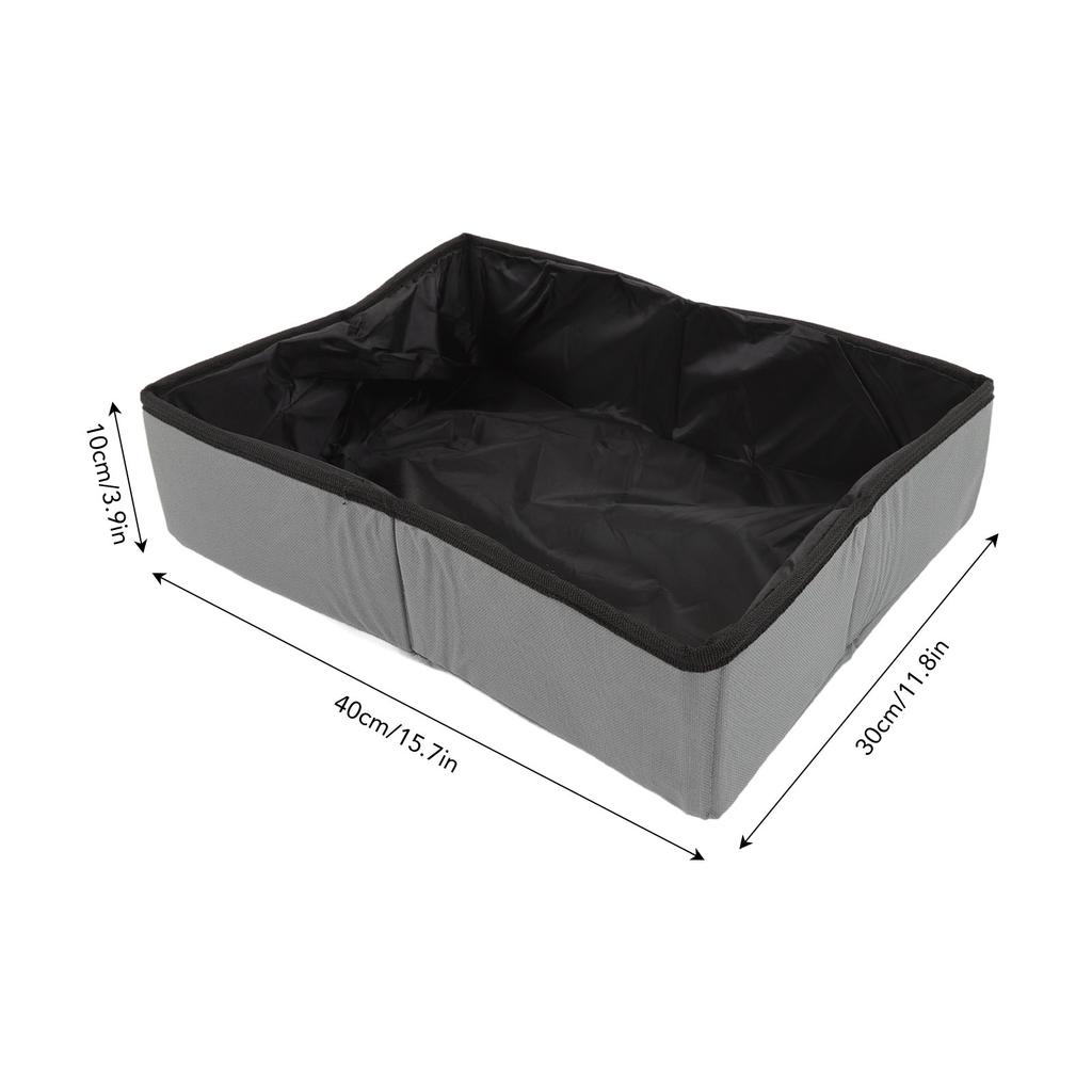 Collapsible Cat Litter Box Oxford Cloth Waterproof Portable Foldable Cat Litter Box for Home Outdoor Camping Travel