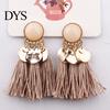 1Pair Women Bohemian Tassels Sequins Ear Stud Dangle Earrings Banquet Jewelry