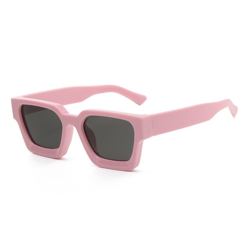 Retro High-End Sunglasses For Women'S Trendy Hip-Hop Uv-Proof Square Sunglasses