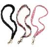 Stylish Colorful - Pleated Stretchable - Teacher Lanyard with Multi-Function ID and Phone Holder - Elegant & Cute Necklace Strap for Teachers, Nurses