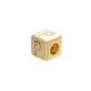 Gold-colored 8x8mm Square A-Z Letter Beads for DIY Handmade Bracelets, Earrings, and Jewelry Accessories Model:VZ246B
