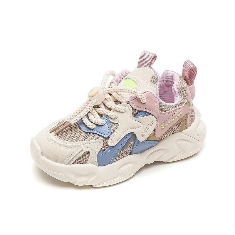 Kids Fashion Hit Color Children'S Shoes Boys Korean Version Running Shoes Girls Softsoled Lightweight Casual Shoes
