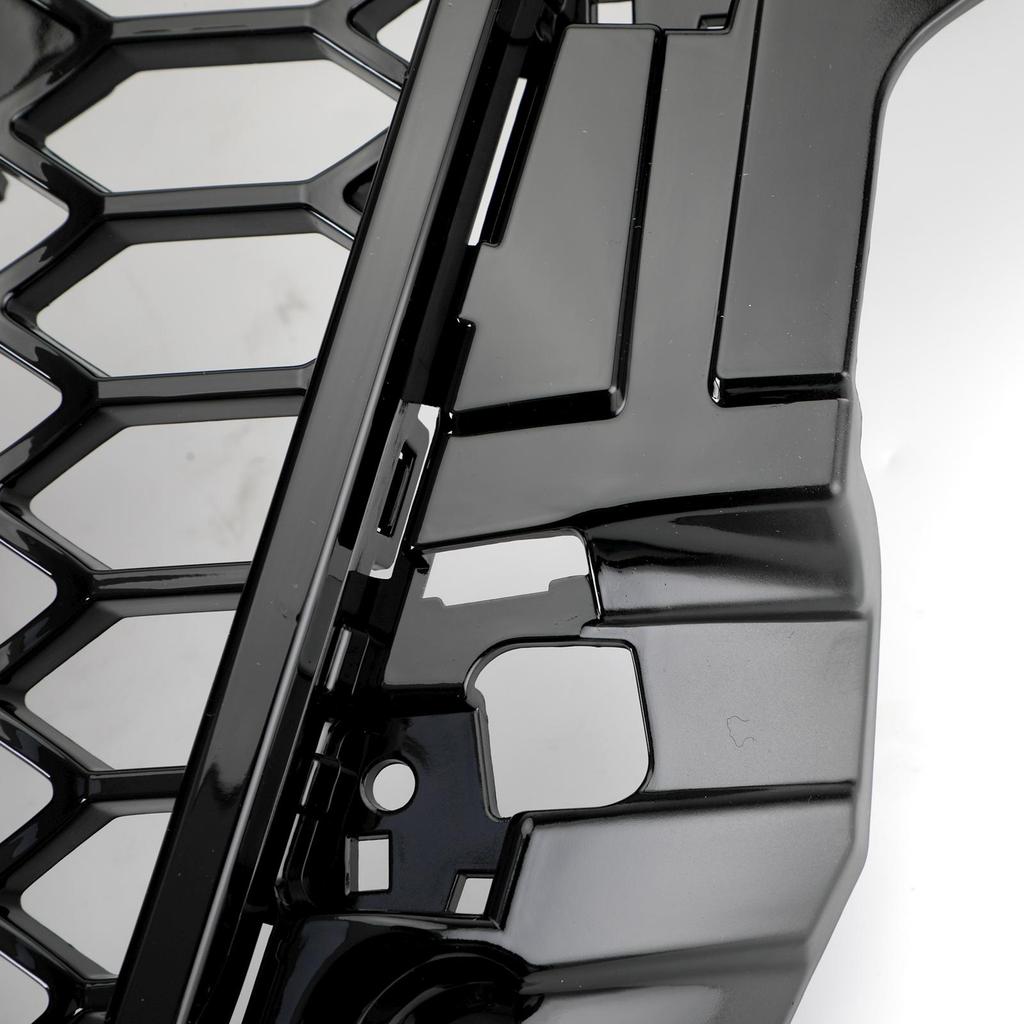 RS3 Style Front Hood Henycomb Bumper Grille Grill Fit A3 S3 2013-2016 Black