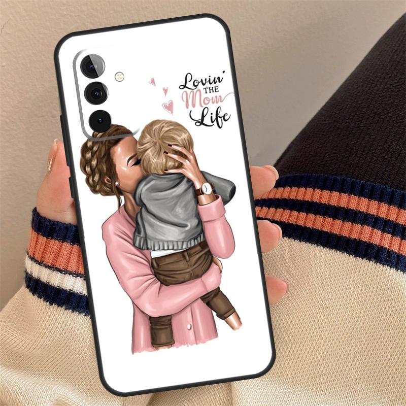 SUPER MOM MUM MOTHER MAMA CUTE BABY Case For Samsung Galaxy A16 A26 A36 A56 A55 A35 A15 A52 A32 A12 A53 A33 A13 A14 A34 A54 A17
