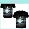 Trendy Anime Dragon Ball Series Men's T-shirt With Unique 3d Digital Print For Casual Wear