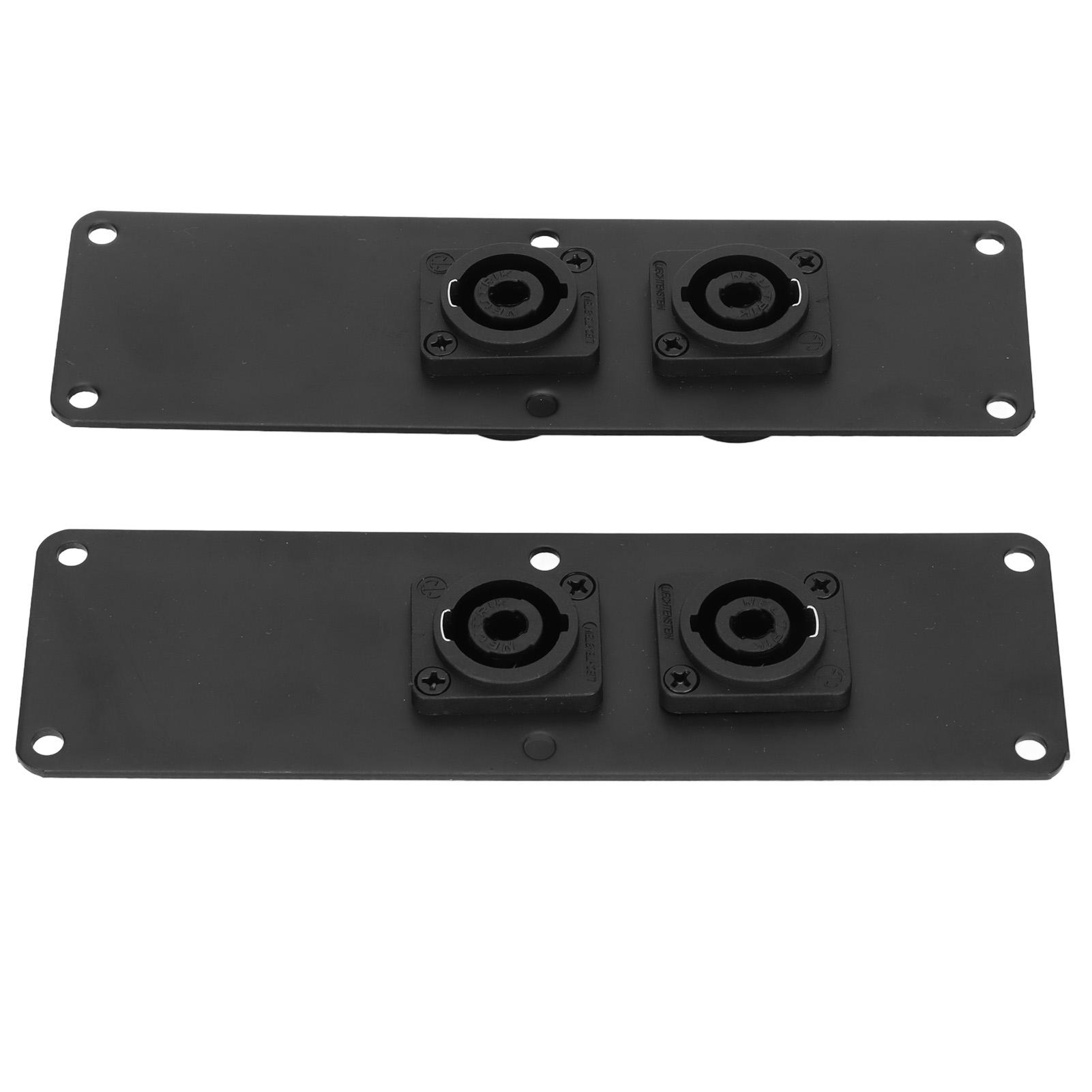 

Металлическая пластина для подключения динамиков, пластина для подключения динамиков с двумя разъемами Cannon для 6-18-дюймовых динамиков