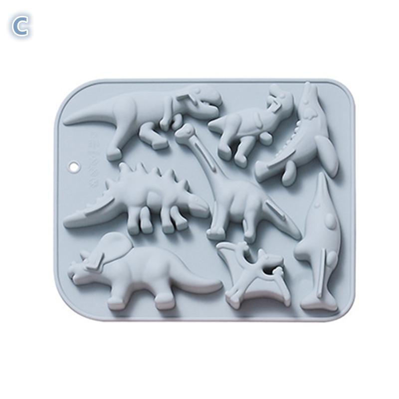 Cute Cartoon Dinosaur Silicone Mould 3D Dinosaur Theme DIY Fondant Cake Chocolate Mold Cake Mould Baking Accessories