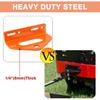 Zero Turn Mower Trailer Tow Hitch 1/4"(6mm) - Heavy Duty Lawn Mower Trailer Hitch 3/4" Hole Center with 2 Types Carriage Bolt Orange