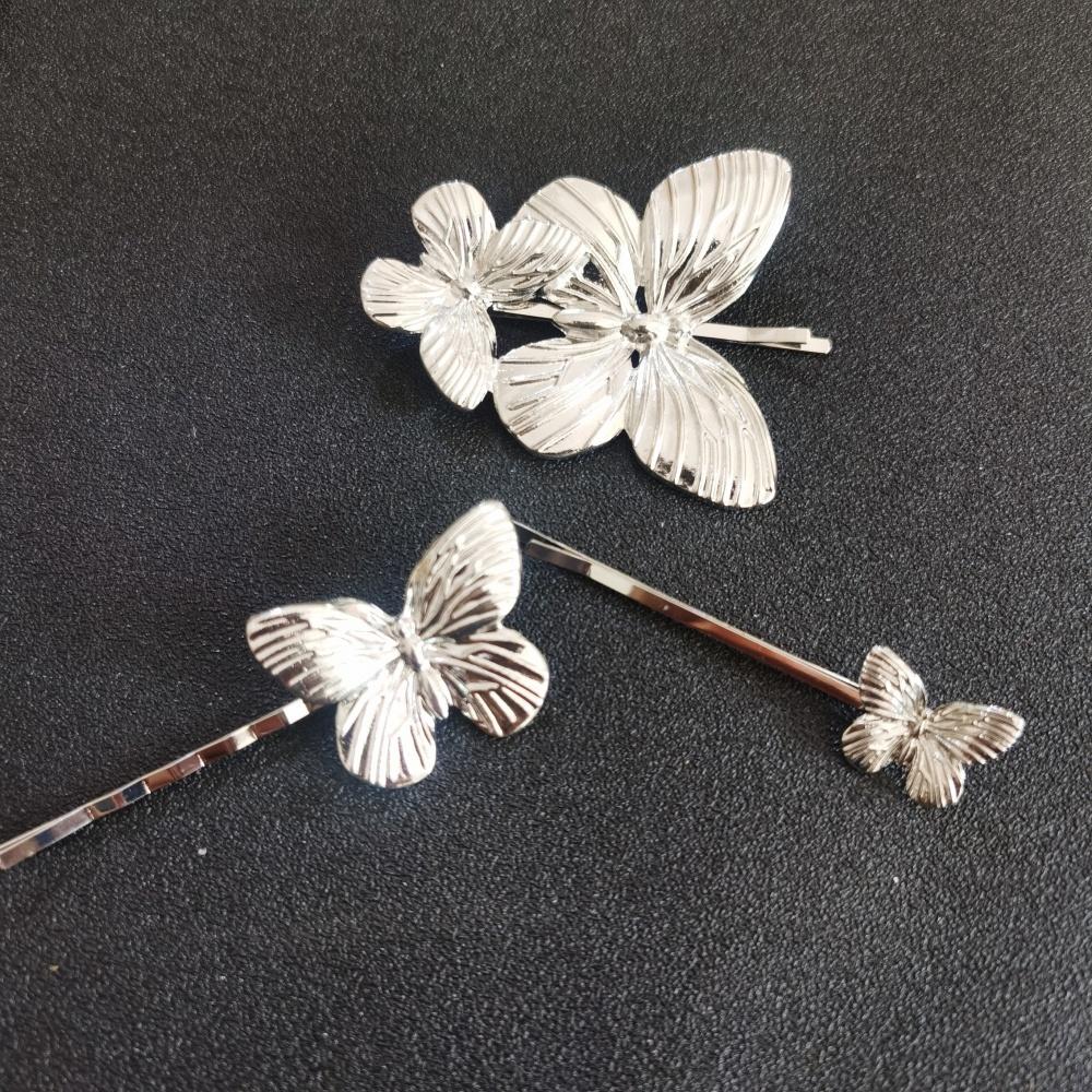 Metal Butterfly Hair Clip Pins Girls Hairpin Barrette Vintage Hairpins Women Accessories Jewelry Gifts