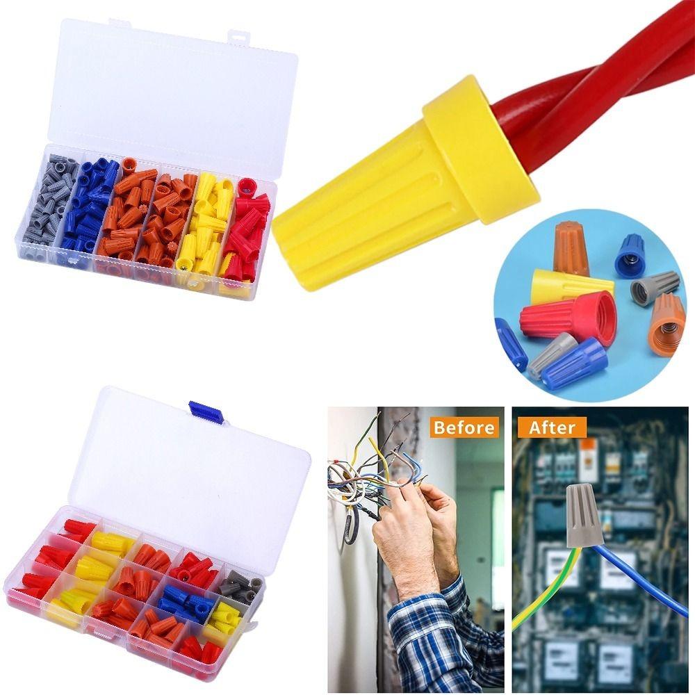 

with Box Spring Cap Crimp End Pvc Spiral Type Crimping Cap Fast Connector DIY