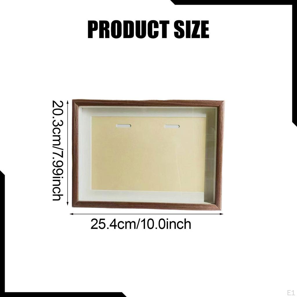Medals Display Case Photo Frame with Clear Window Decoration Storage Box Picture for