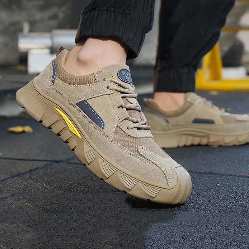 

Oulylan Scarpe antinfortunistiche professionali minimaliste low cut con punta in acciaio da uomo anti smashing e anti piercing 46