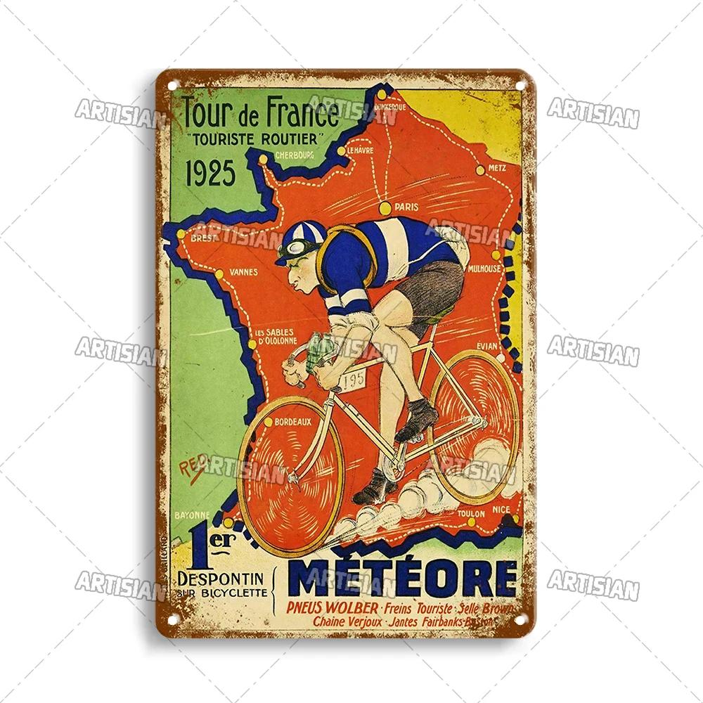 Segno di Latta Metallico Bicicletta Arrugginita Piatto Decorativo Casa Bar Studio Segni Metallici Poster Metallico Vintage Targhetta Metallica da Viaggio Piatto da Parete