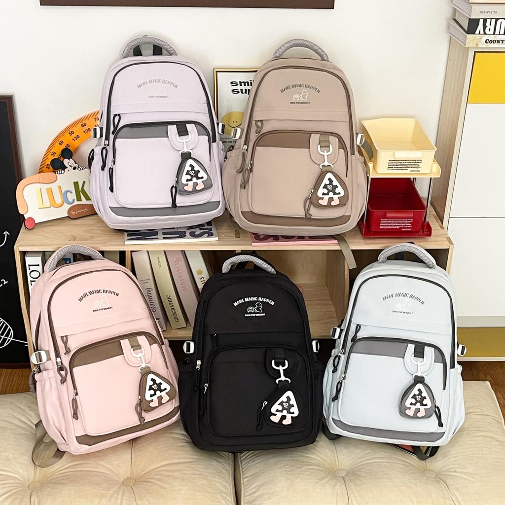 Schoolbag Mori Small Fresh Large-capacity Student Schoolbag Women's High-value Color Matching Backpack Fashionable Versatile Commuter Backpack