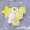 Pom-pom & Star Cake Toppers with 3D Clouds - Festive Birthday Table Decor