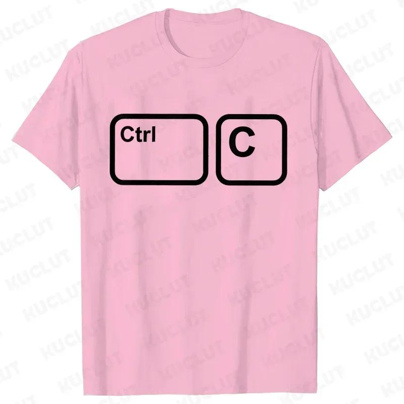 CTRL + C CTRL + V Family T-Shirt Father and Son Daughter Tshirts Funny Copy Paste Matching Family Oufits Tops Father's Dad Tees