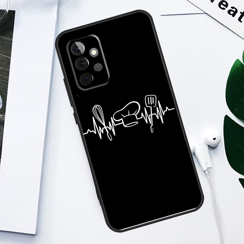Baker Love Baking Chef For Samsung Galaxy A52 A22 A32 A54 A34 A14 A55 A35 A15 A53 A33 A13 A05 A06 A16 Phone Case
