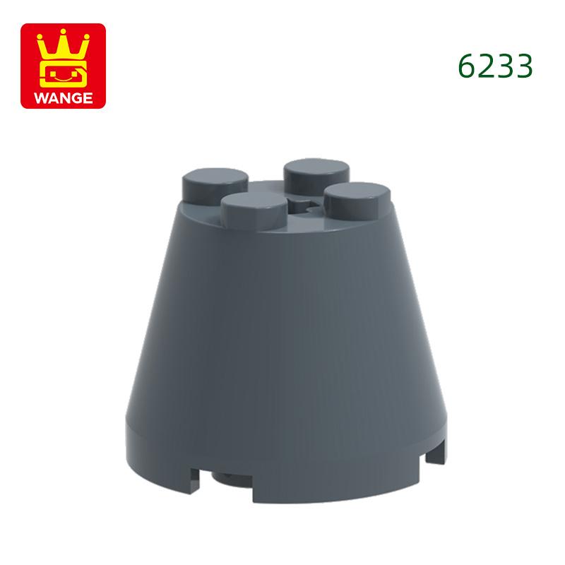 Non-Toxic 35Pcs/Lot 6233 3X3X2 Cone Building Blocks Moc Compatible With All Brand Circular Bricks Children'S Diy Toys Gift Box