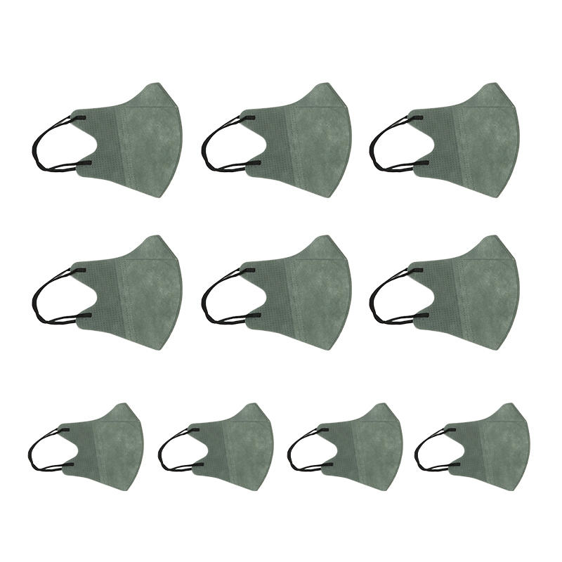 10 Stück Mode 3D Schutzmasken für Erwachsene, Bequem für den täglichen Gebrauch, Staubdicht, Atmungsaktiv, Gesichtsschutzmaske