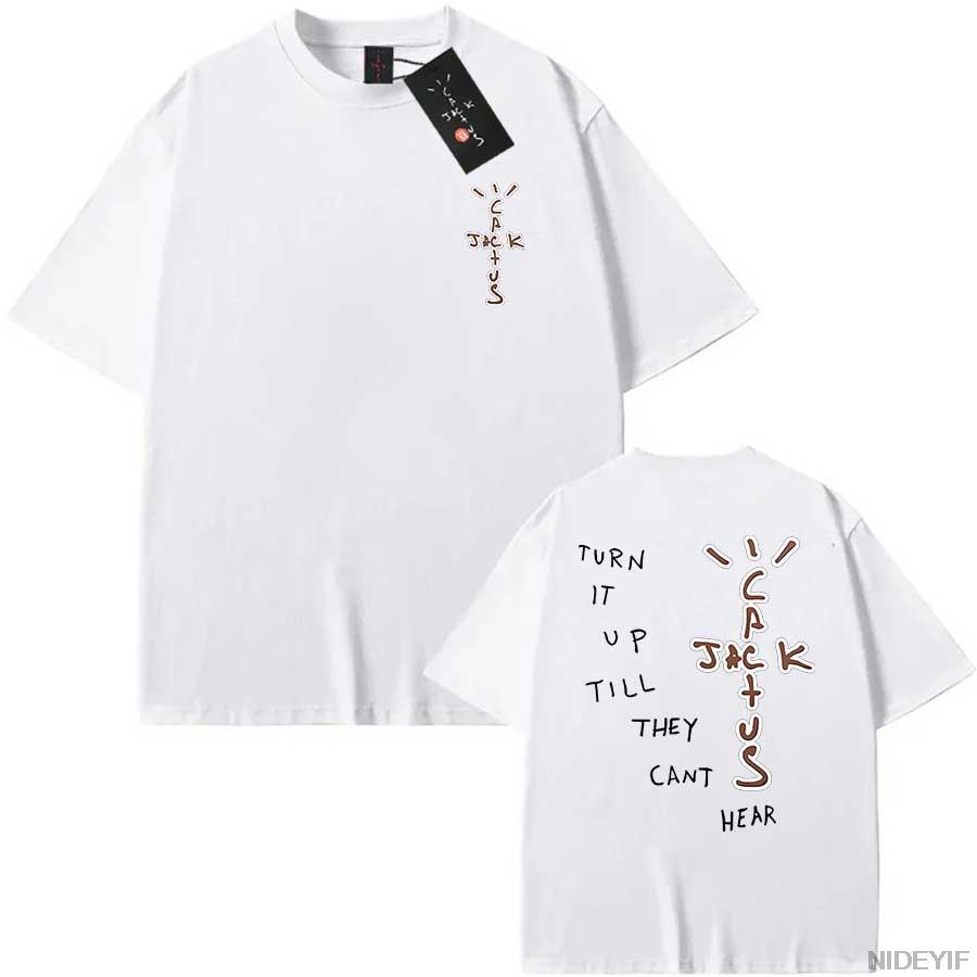 Summer New T Shirt Men Women Fashion Hip Hop T Shirts Cactus Jack Loose Short Sleeve Fans Gift Tops Men Look Mom I Can Fly K27