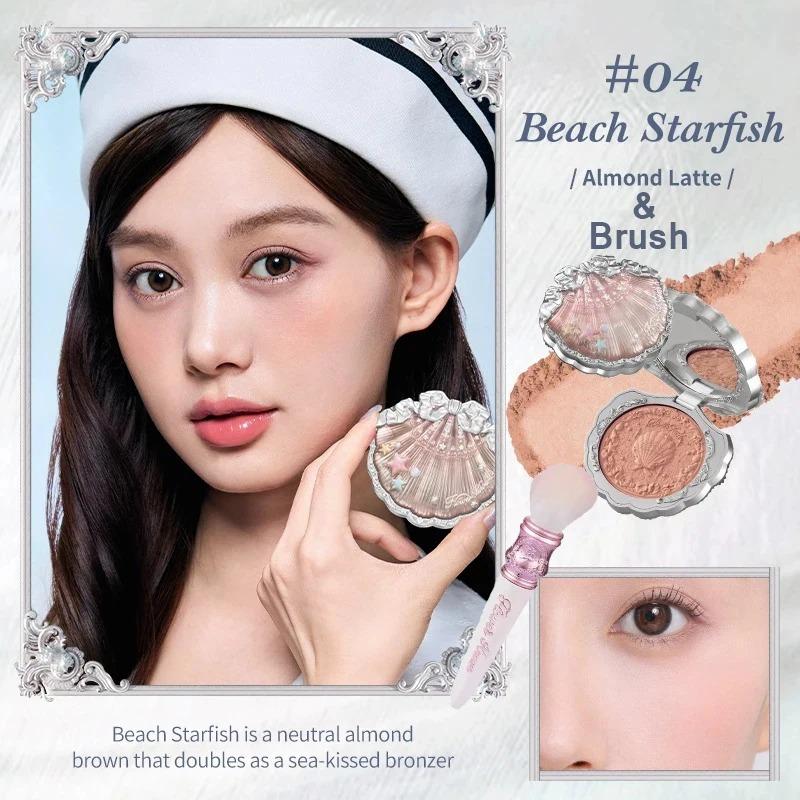 Flower Knows Schwan Ballett Samt Geprägtes Rouge Mattes Make-up Gepresstes Rouge Puder Palette Damen Geschenkset