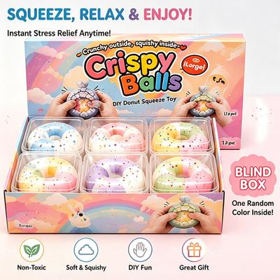 Aesthetic Room Accessories Handmade Crispy Ball Squishy Slow Rising Asmr Tactile Squeeze Prop Event Party Favors Novelty Gift