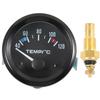Universal 12V Automotive Water Temperature Gauge High Accuracy Car Water Temp Gauge Automotive Part Easy Install Iron ABS