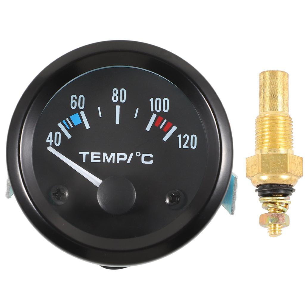 Universal 12V Automotive Water Temperature Gauge High Accuracy Car Water Temp Gauge Automotive Part Easy Install Iron ABS