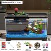 Aquarium Kit Betta Fish Tank For Beginners Desktop Beginner Aquarium with Landscape Decor Accessories For Aquatic Animals