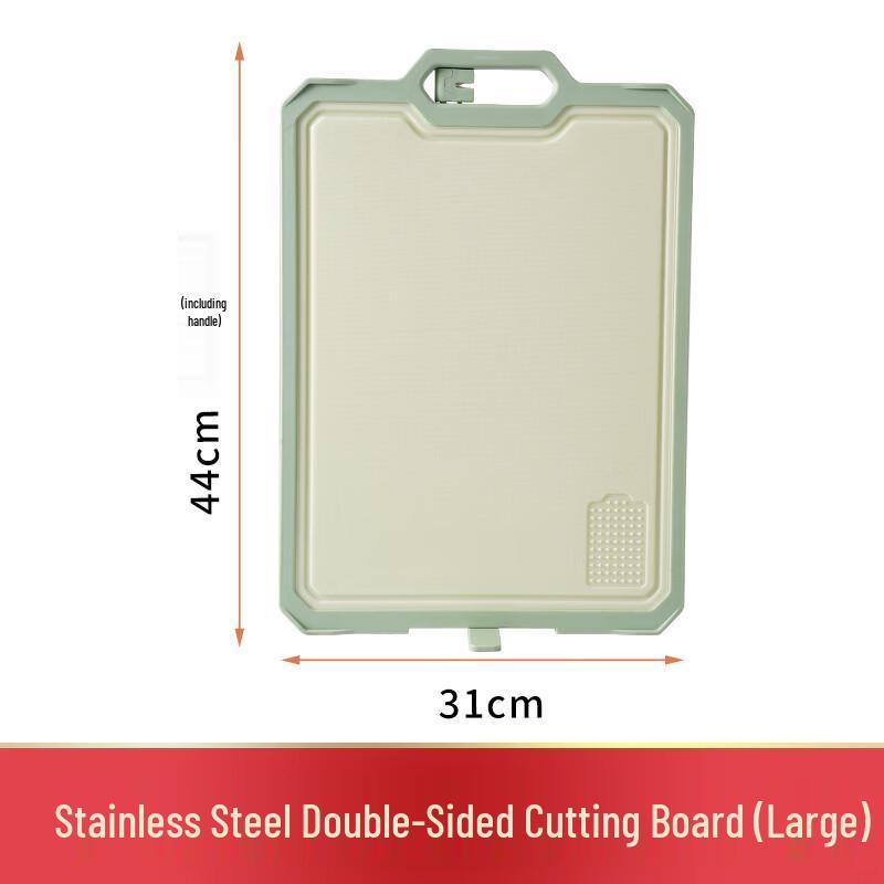 Chef Yi Qi Stainless Steel & PP Double-Sided Chopping Board Set