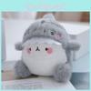 Cartoon Shark Plush Keyring With Soft Material For Bag Accessories And Collectors