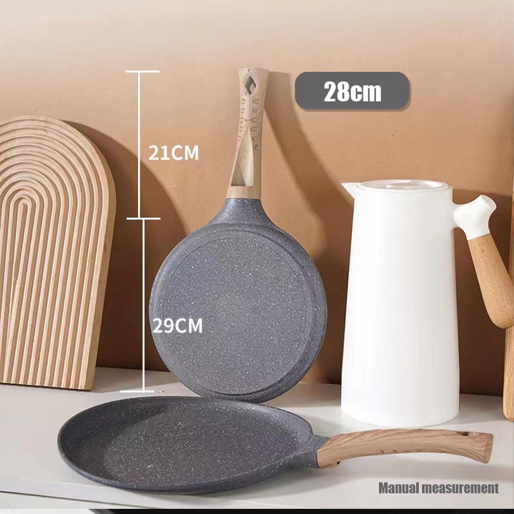 20/24/28cm Non-Stick Egg Frying Pan Thousand-Layer Bakeware Omelette Steak Pancake Kitchen Home Induction Cooker Gas Saucepan