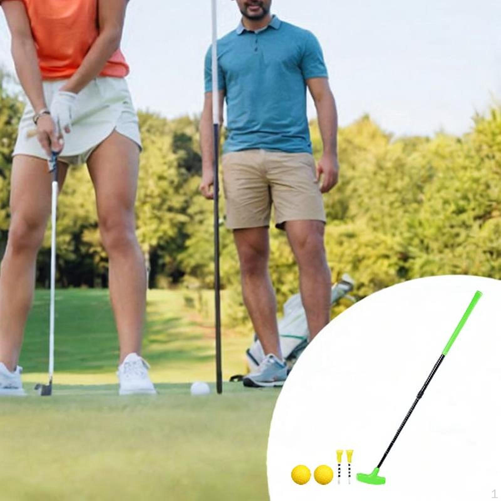 

Паттер для гольфа, выдвижная клюшка, портативный подарок для дома и офиса, противоскользящая, для правшей и левшей, для гольфа с зелёный