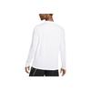 Nike Maglietta a Maniche Lunghe Girocollo con Logo Solido Legend Dri-FIT Vestibilità Ampia Uomo Top Bianco DX0993-100