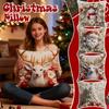 Unique Christmas Snowman Throw Pillow Covers ,Soft Comfy Xmas Floral Flower Pillow Cases Kit, Holiday Velvet Decorative For Couch Sofa Living Room