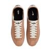 Nike Cortez Lær Pale Shale Perforert Swoosh Damesneakers Tan Sail Gum-Medium-Brun HQ1841-200