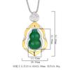 Huamei Jewelry Gourd Green Jade Marrow White Necklace Pendant New Chinese Retro National Style Ping An