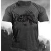 Summer Round Neck 3D Print Fish Pattern Top Fashionable Casual Short Sleeved Men's T-shirts