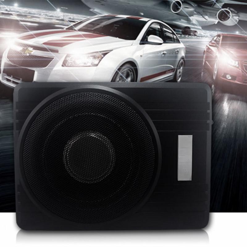600W 10 Inch 12V Ultra Thin High Power Car Audio Subwoofer Pure Bass Portable Car Speaker 34.5*26*6.8CM
