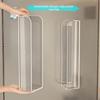 Plastic Wet Wipe Storage Box Self Adhesive Wall Mounted Refrigerator Tissue Box Adjustable Punch Free Tissue Holder Cabinet