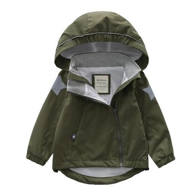 Meanbear Spring and Autumn Fashion Boys' and Girls' Long Sleeve Hooded Submachine Jacket