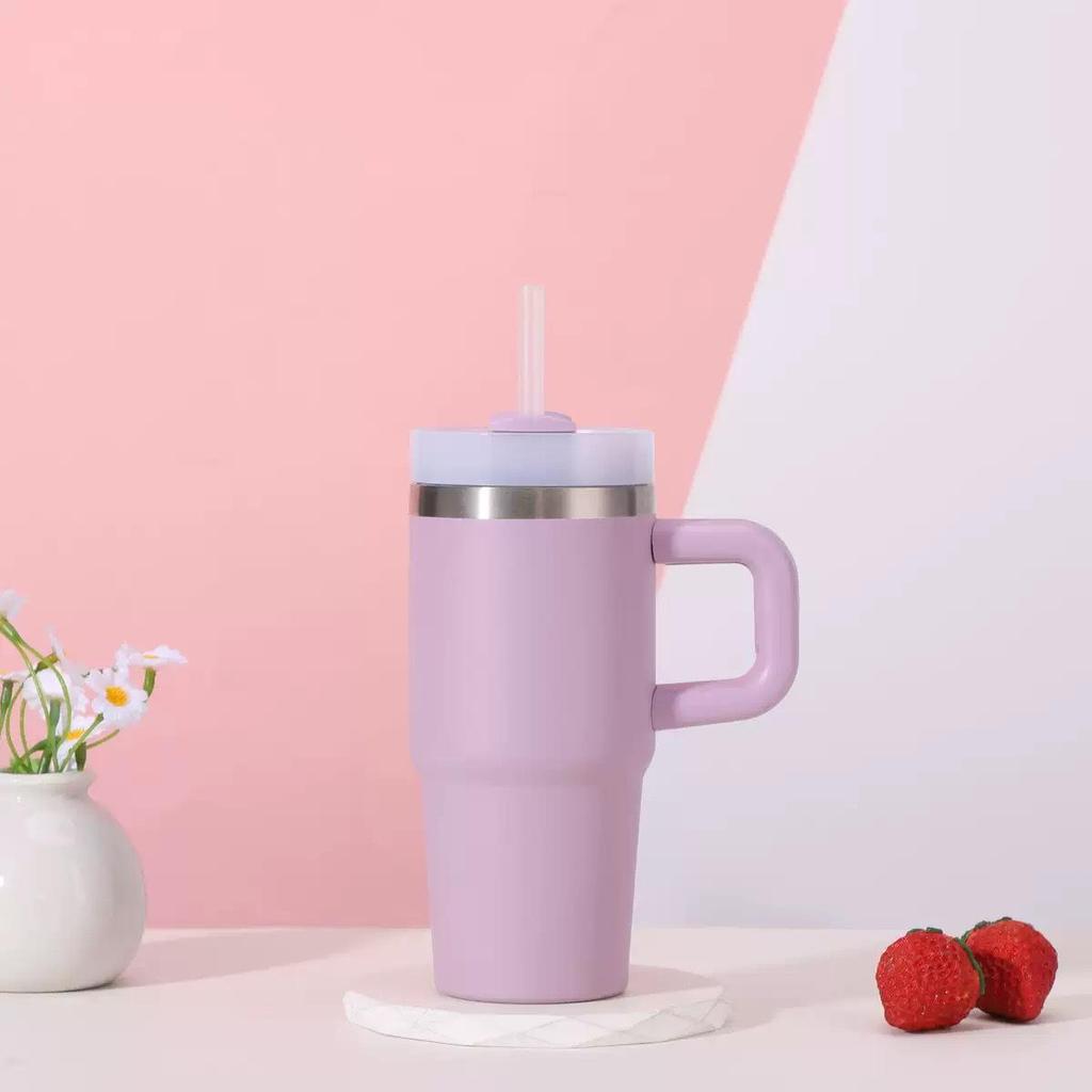 Stanley 14 oz isolierter Becher für das Auto mit Strohhalm