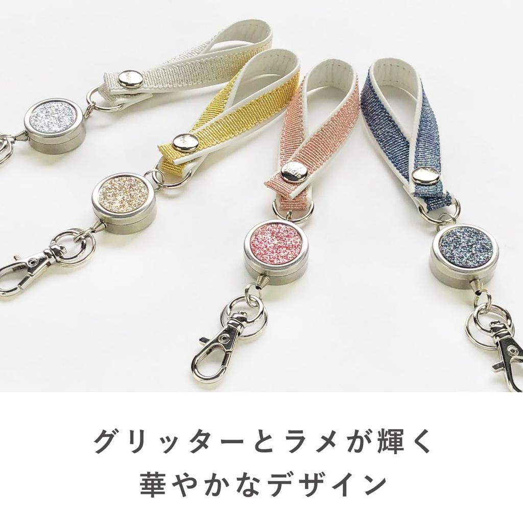 Reel Strap with Sparkling C203233 A.Y.Judie Hook, Pink, s53-124,