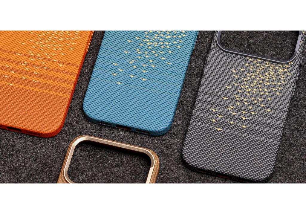 iPhone 17 Pro Max Luminous Wave Kevlar Magnetic Case with Apple 16 Skin-Feel & Drop-Proof Protection