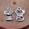 Monkey Bear Shaped Charms Pendant For Bracelet Necklace Jewelry Making Craft Findings