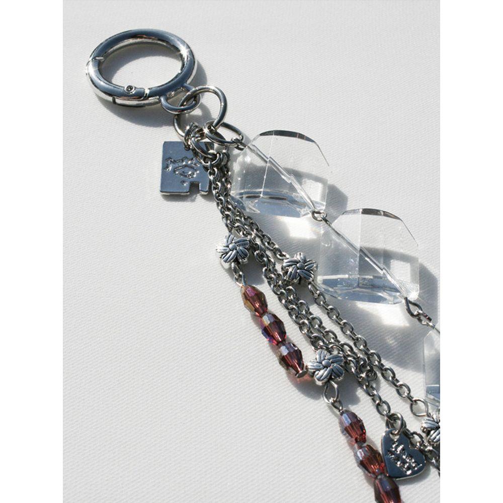 SIMILLENT ECHO DIAMOND DROP KEYRING_Dreamy Lilac