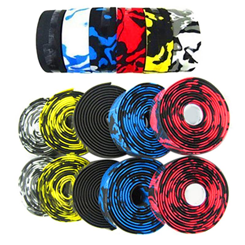 2Pcs Eva Bicycle Handlebar Tape Cycling Mountain Bike Handle Belt Reflective Wrap Road Bike Belt With Bar Plugs