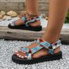 New Thick-soled Women's Shoes Fish-mouth Velcro Beach Sandals