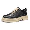 thick-soled tooling leather shoes men's casual shoes low-top Martin boots leather surface waterproof breathable board shoes sports men's shoes