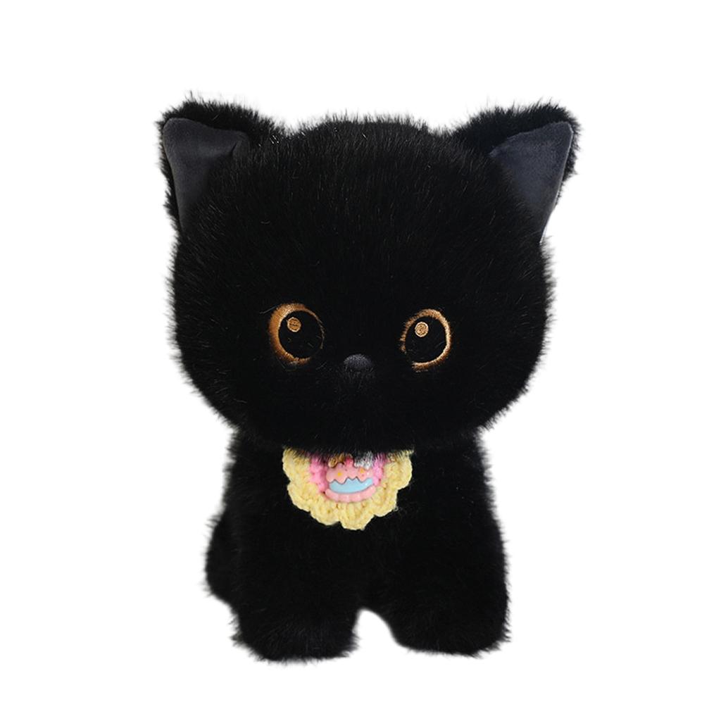 Plush Cat Stuffed Animal Soft Toy Cute Kitty Doll Gift for Birthday Home Decoration Collectible Kids and Adults
